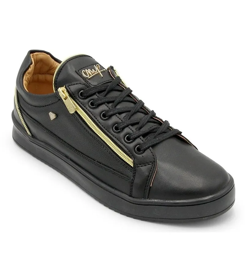 ZAPATILLAS CASUAL  ZIPPERS BLACK  CMS97  NEGRO